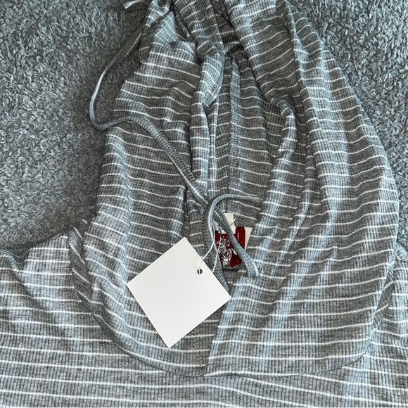 Hayden Black and White Striped Tunic - Picture 2 of 7